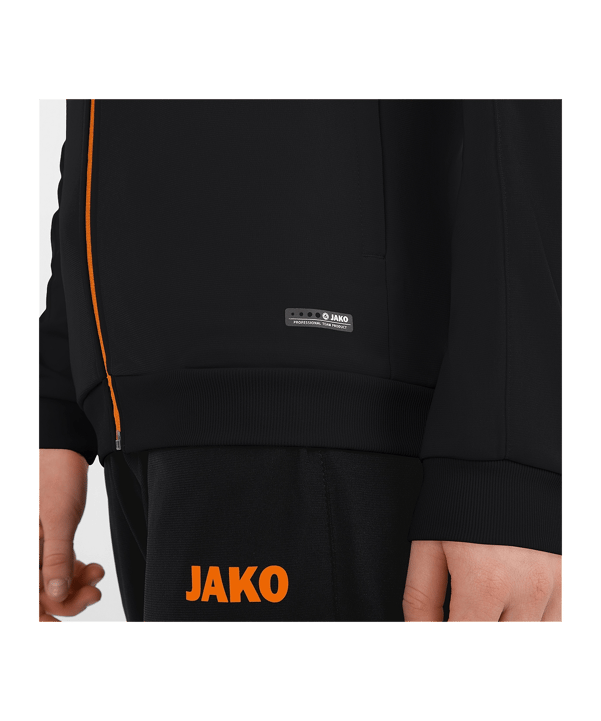 JAKO Challenge Polyesterjacke Damen Orange F807 - schwarz