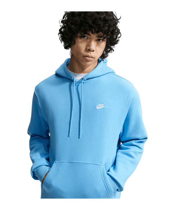 Nike Club Sweatshirt à capuche Bleu C497 - bleu