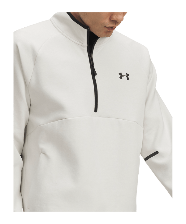 Under Armour Unstoppable Flc Half Zip Top Weiß F110 - weiss