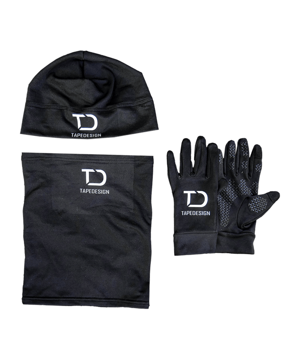Tapedesign Winterset Schwarz Weiss F01 - schwarz