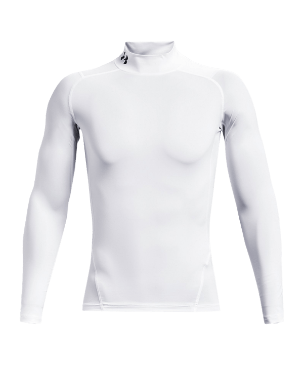 Under Armour Baselayer HG Comp Mock Longlseeve T-Shirt Weiß F100 - weiss