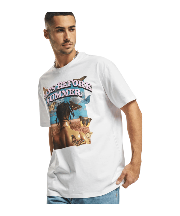 Mister Tee Days Before Summer O T-Shirt Weiß - weiss