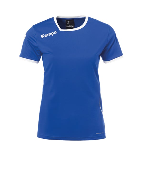 Kempa Curve Trikot T-Shirt Damen Blau Weiss F06 - blau