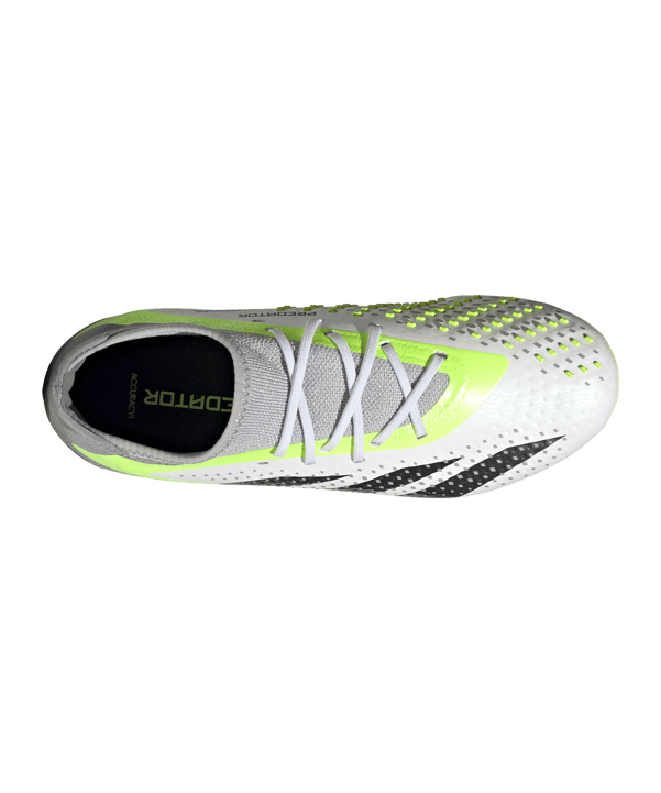 adidas Predator Accuracy.1 FG Crazyrush Kids Weiss Schwarz Gelb - weiss