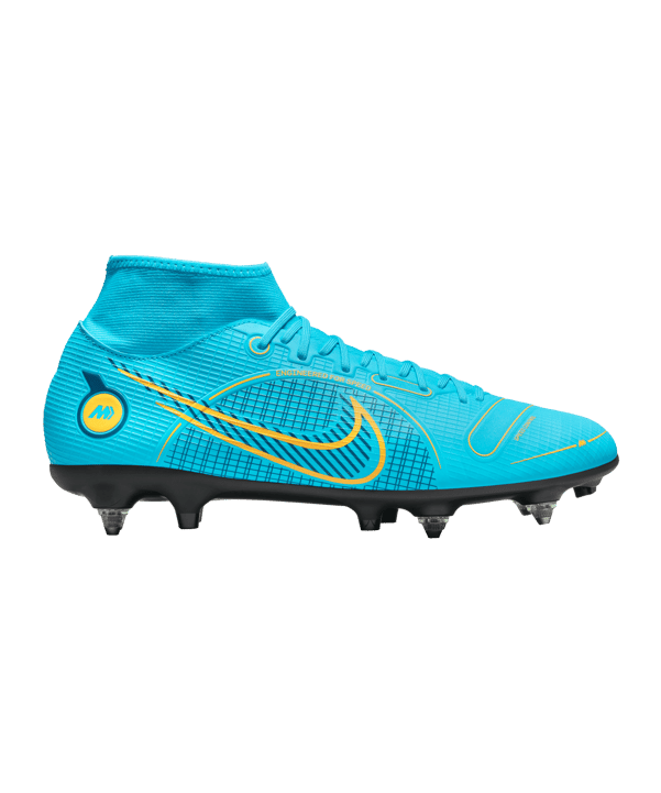 Nike Mercurial Superfly VIII Blueprint Academy SG-Pro AC Blau Orange F484 - blau