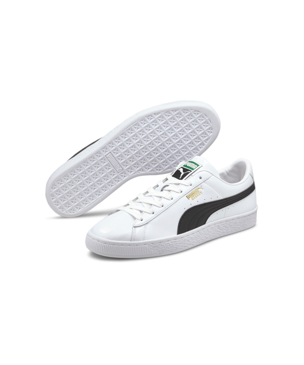 PUMA Basket Classic XXI Weiss Schwarz F02 - weiss