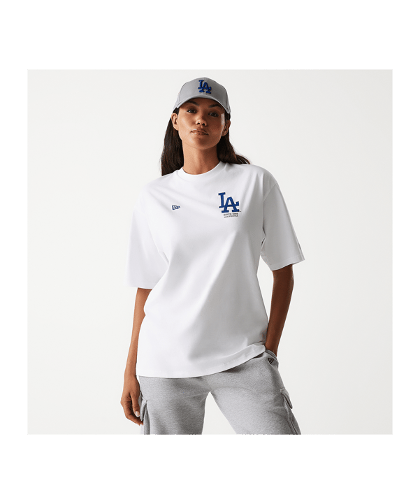 New Era MLB Los Angeles Dodgers Graphic Oversized T-Shirt Weiß - weiss