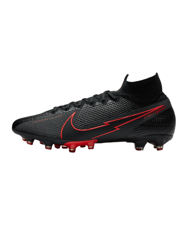 Nike Mercurial Superfly VII Black X Chile Red Elite AG-Pro Schwarz F060 - schwarz