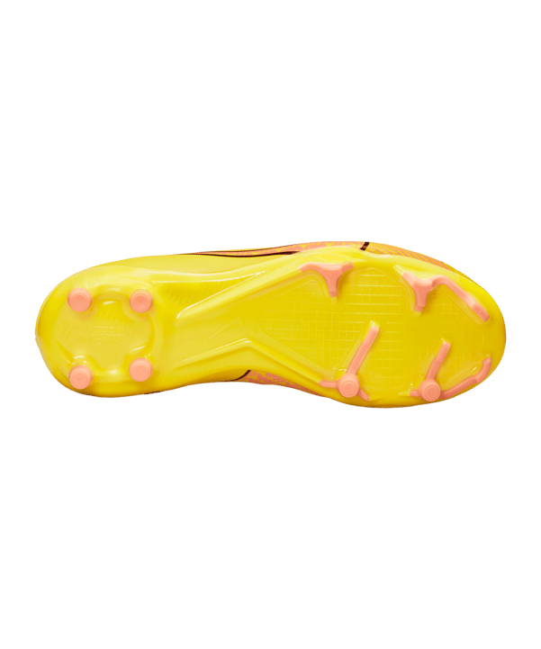 Nike Jr Air Zoom Mercurial Vapor XV Academy FG/MG Kids Lucent Gelb Rosa F780 - gelb