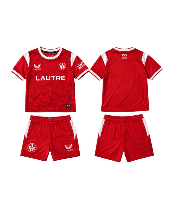 Castore 1. FC Kaiserslautern Babykit Trikot Set Home 2026/2027 Kids Rot - rot
