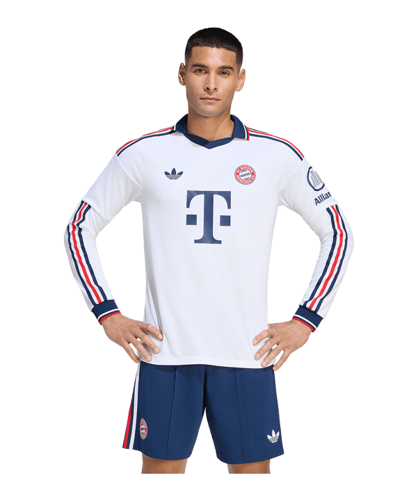 adidas FC Bayern München Authentic Shirt met lange mouwen Away 2026/2027 Wit - wit
