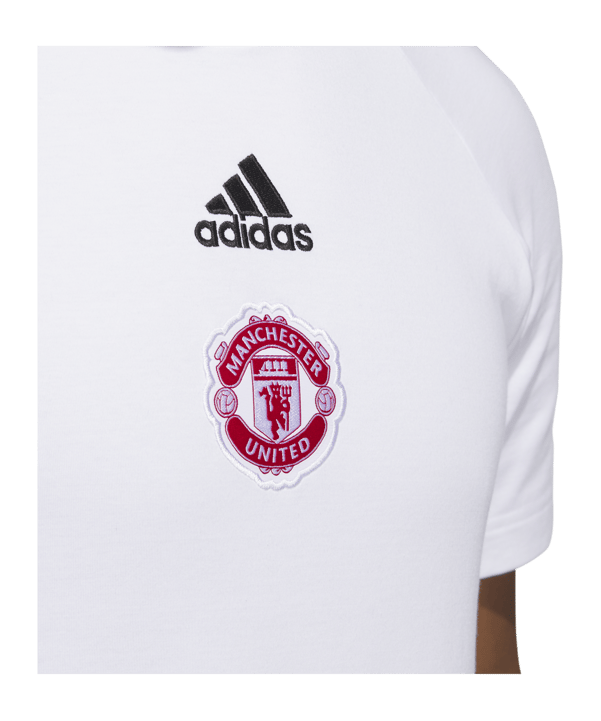 adidas Manchester United Travel T-Shirt Weiss - weiss