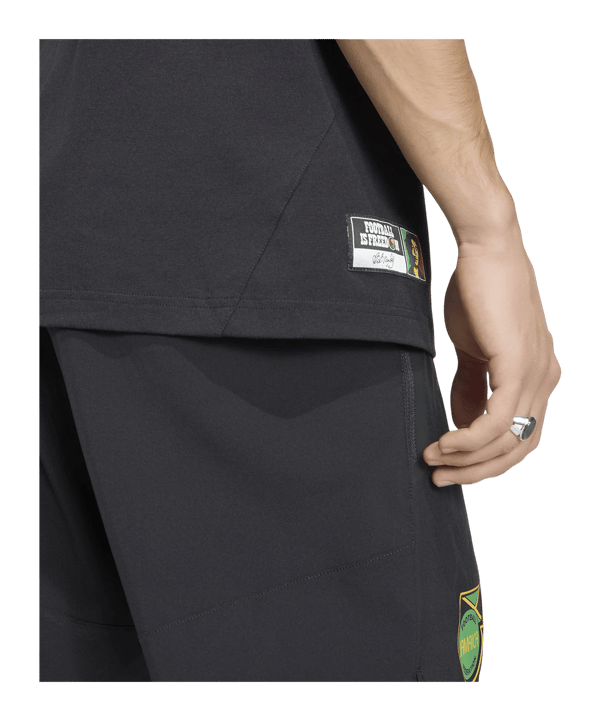 adidas JFF Jamaika Tiro Travel T-Shirt Schwarz