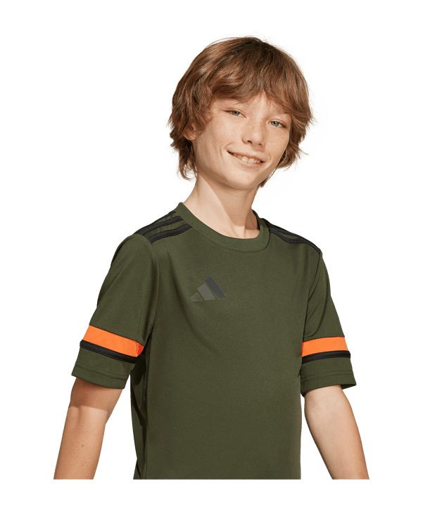 adidas Squadra 25 Trikot Kids Grün Orange - gruen