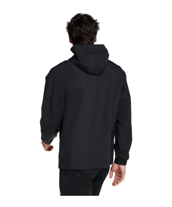 adidas Entrada 26 Regenjacke Schwarz - schwarz