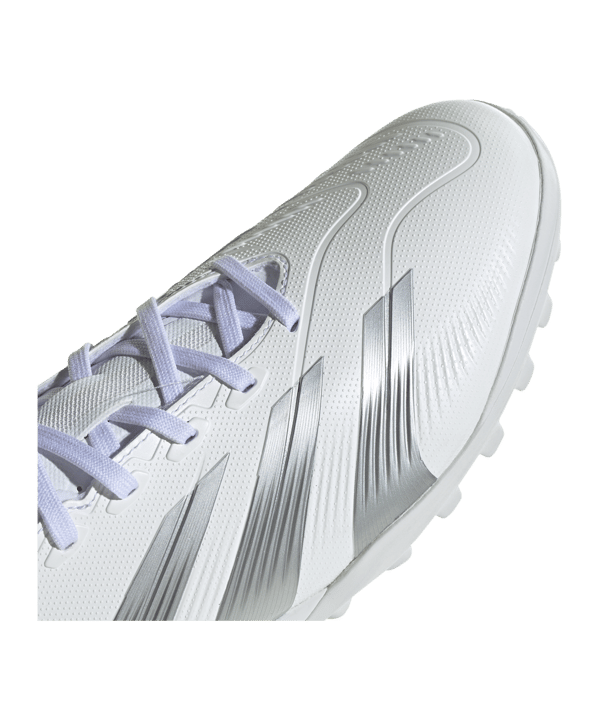 adidas Predator League TF Pearlized Weiss Silber Grau - weiss