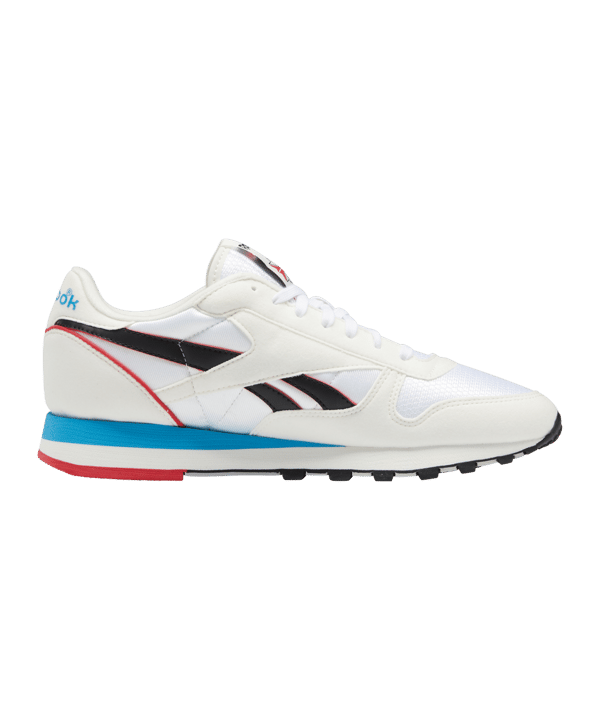Reebok Classic Leather Weiss Blau Rot - weiss