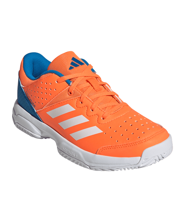 adidas Court Stabil Shoes Orange - weiss