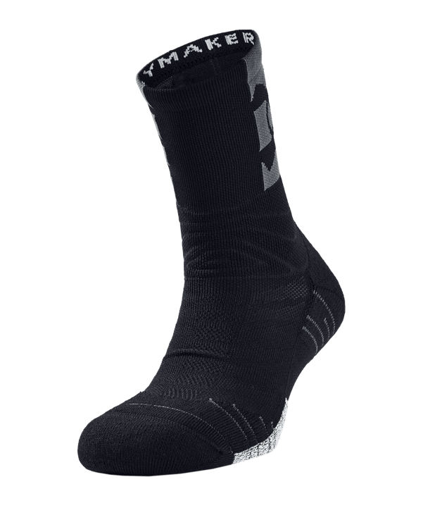 Under Armour Playmaker Crew Socken Schwarz F001 - schwarz