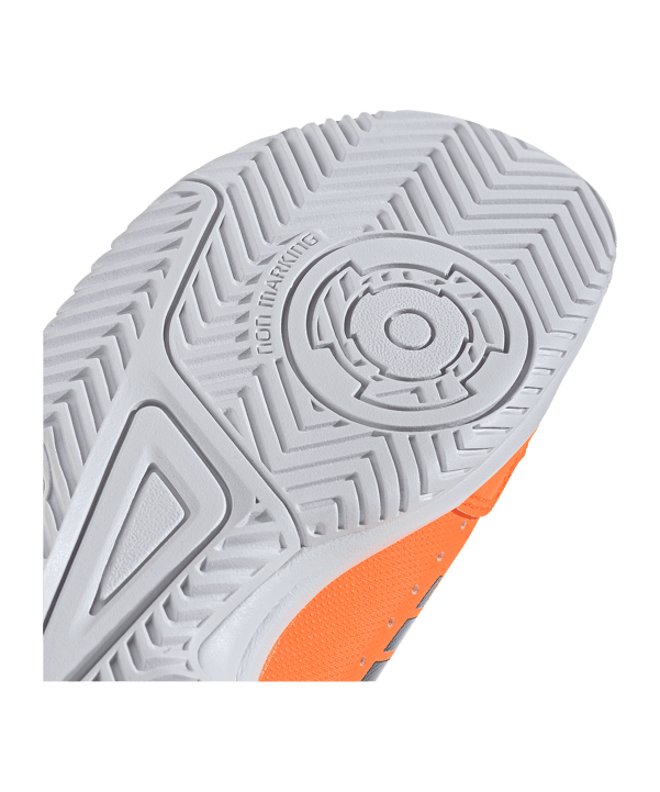 adidas Court Stabil Shoes Orange - weiss