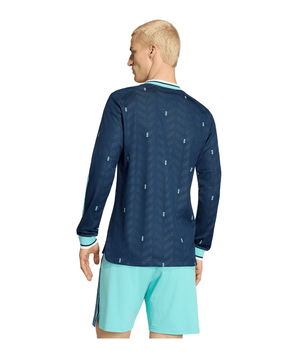 adidas DFB Deutschland Authentic Trikot Langarm Away WM 2026 Blau - blau