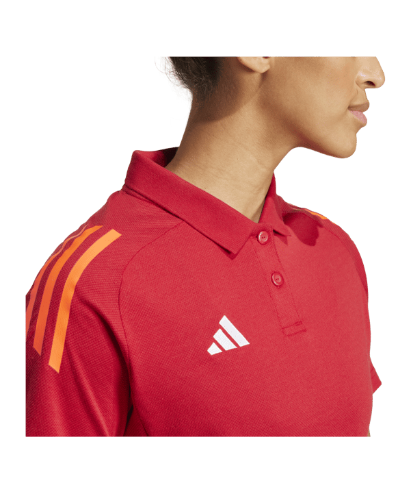 adidas Tiro 24 Competition Poloshirt Damen Rot - rot