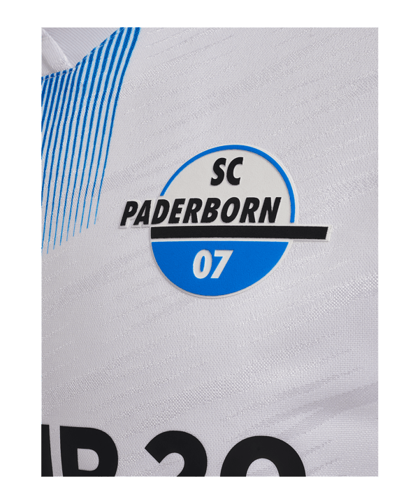 Hummel SC Paderborn Auswärtstrikot 2025/2026 Weiß Herren – Atmungsaktiv, 100% Polyester, Mit Vereinswappen, Für Fans & Spieler