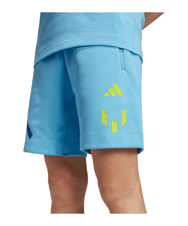 adidas Messi ZNE Short Kids Blau - blau