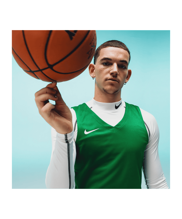 Nike Team Basketball Stock Trikot Grün Weiss F302 - gruen