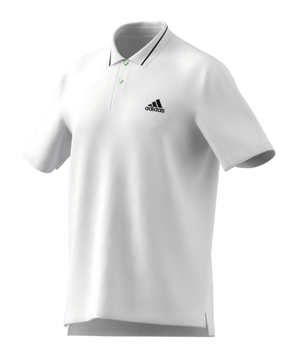 adidas Essentials Piqué Small Logo Polo Shirt White - weiss