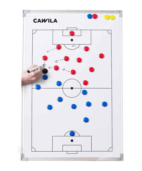 Cawila Taktiktafel Fussball inkl. Tasche| Size: 45 x 60cm Weiss - weiss