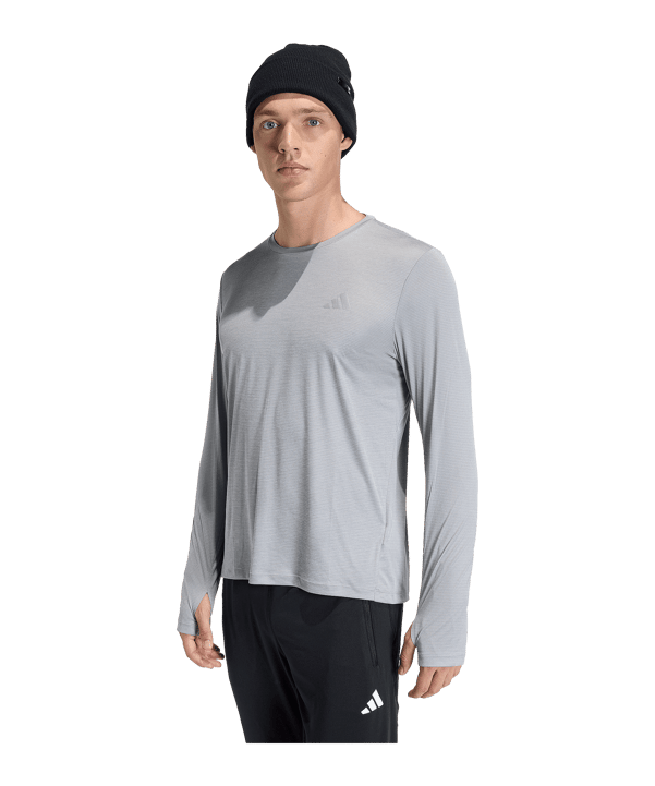 adidas adi365 Essentials Running Longsleeve T-Shirt Grau - grau