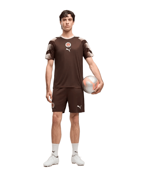 PUMA FC St. Pauli Warm Up Maillot Marron C01 - brun