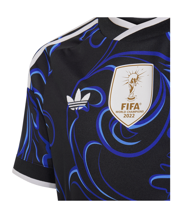 adidas AFA Argentinien Trikot Away WM 2026 Kids Schwarz - schwarz