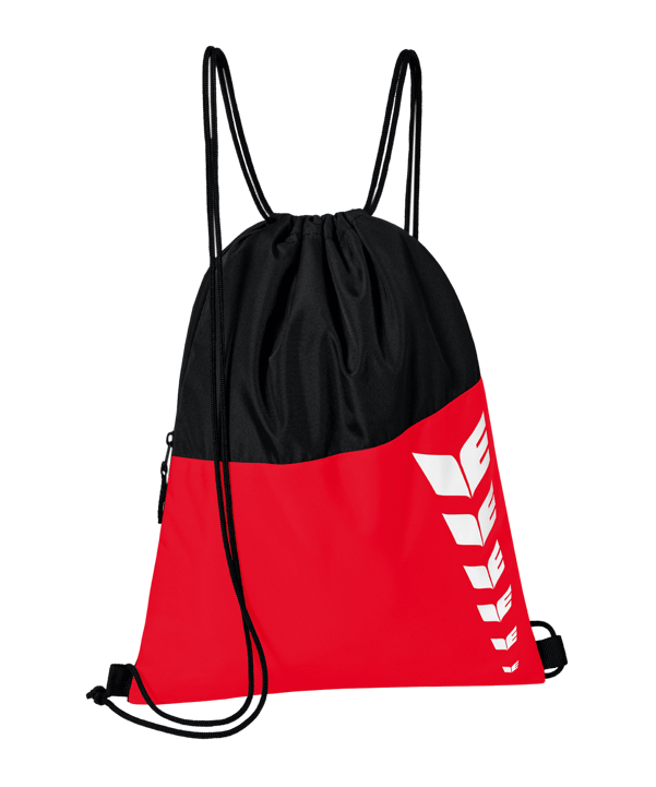 Erima Six Wings Gymsack Rot Schwarz - rot