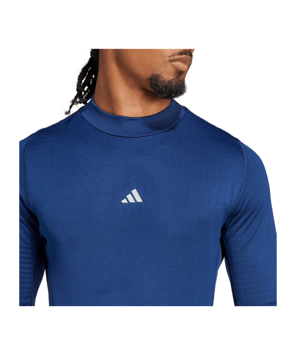 adidas Techfit COLD.RDY Longsleeve Blau - blau