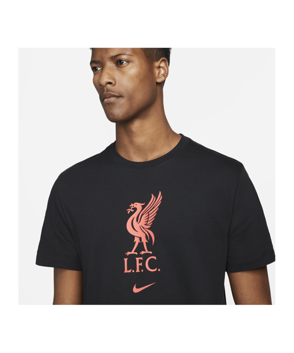 Nike FC Liverpool Crest T-Shirt Schwarz F010 - schwarz