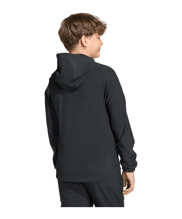 adidas Manchester United Vis Tech Travel Jacke Kids Schwarz - schwarz