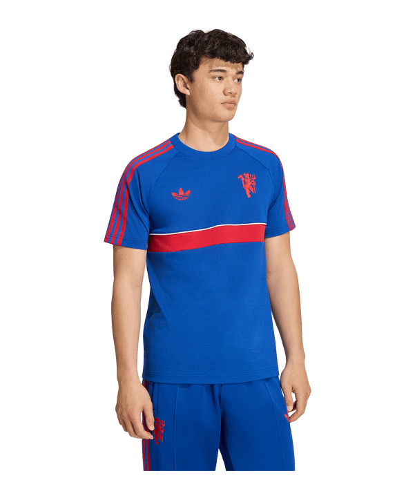 adidas Originals Manchester United T-shirt Blauw - blauw