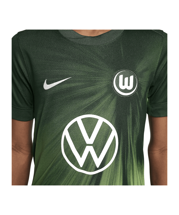 Nike VfL Wolfsburg Trikot Home 2025/2026 Kids Grün F341 - gruen