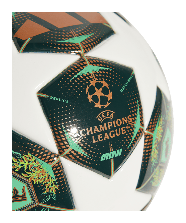 adidas UCL Final Ball München 2025 Mini Trainingsball Weiss Grün