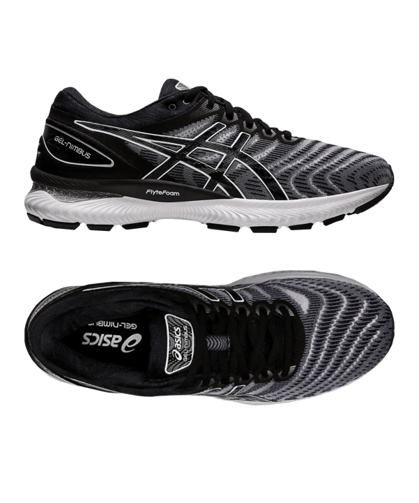 Asics Gel-Nimbus 22 Running Weiss Schwarz F100 - weiss