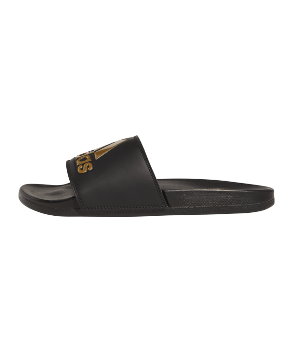 adidas Adilette Comfort Badelatsche Schwarz Gold - schwarz