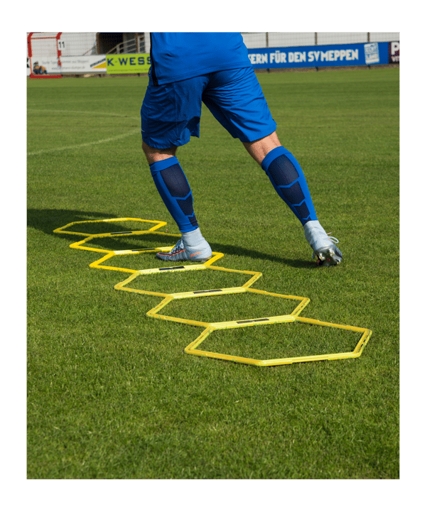 11teamsports Hexa-Hoops 50cm 6er-Set Gelb - gelb