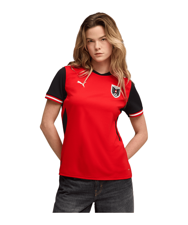 PUMA ÖFB Austria Replica Maglietta Home CM 2026 Donna Rosso C01 - rosso