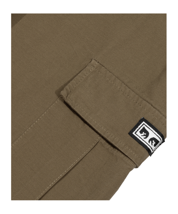 Obey Easy Ripstop Cargo Hose Grün - schwarz