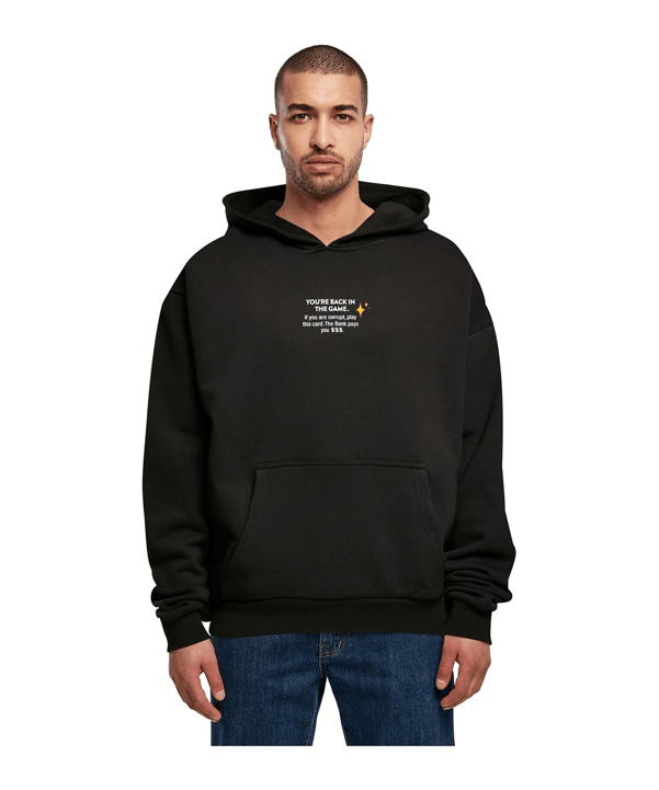 Mister Tee Intepol Oversized Hoody Schwarz - schwarz