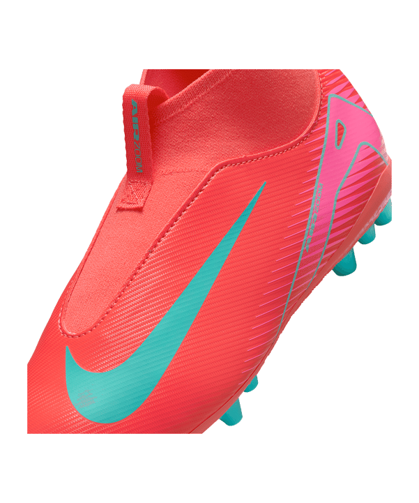 Nike Jr Air Zoom Mercurial Superfly X Academy AG Mad Energy Kids Rot F800 - rot