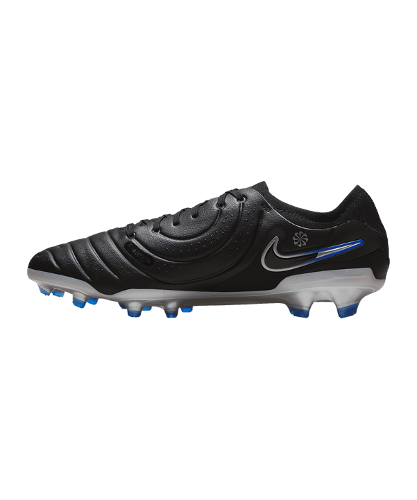 Nike Tiempo Legend X Pro FG Shadow Schwarz Silber Blau F040 - schwarz
