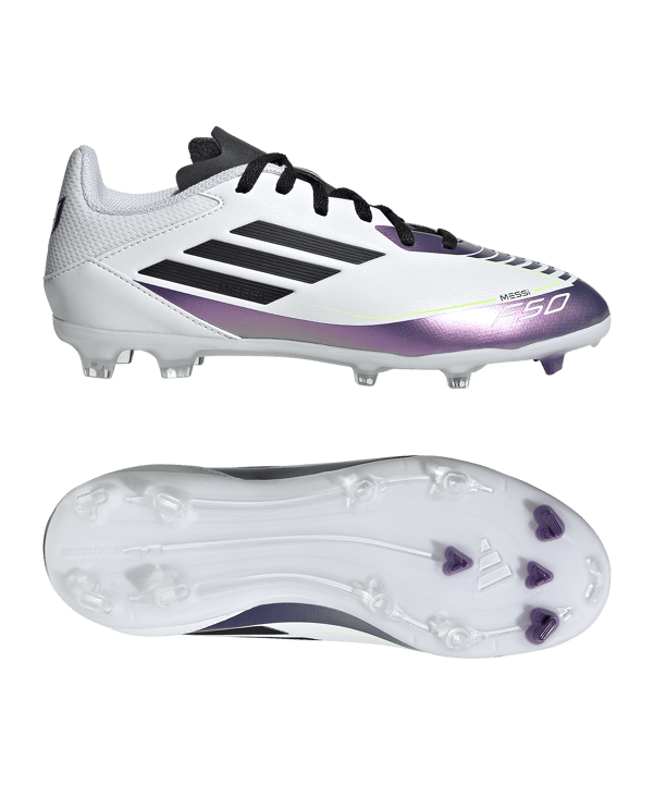 adidas F50 League FG/MG Messi Triunfo Estelar Kids Weiss Schwarz - weiss